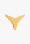 U-CUT CRINKLE BRAZILIAN BIKINI BRIEFS - Bas de bikini - yellow