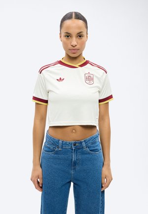 adidas Performance SPAIN 26 AWAY CROPPED - Landslagsklær - off white