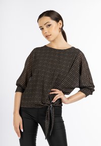 faina - DEDICA - Blouse - schwarz Miniatuurafbeelding 1