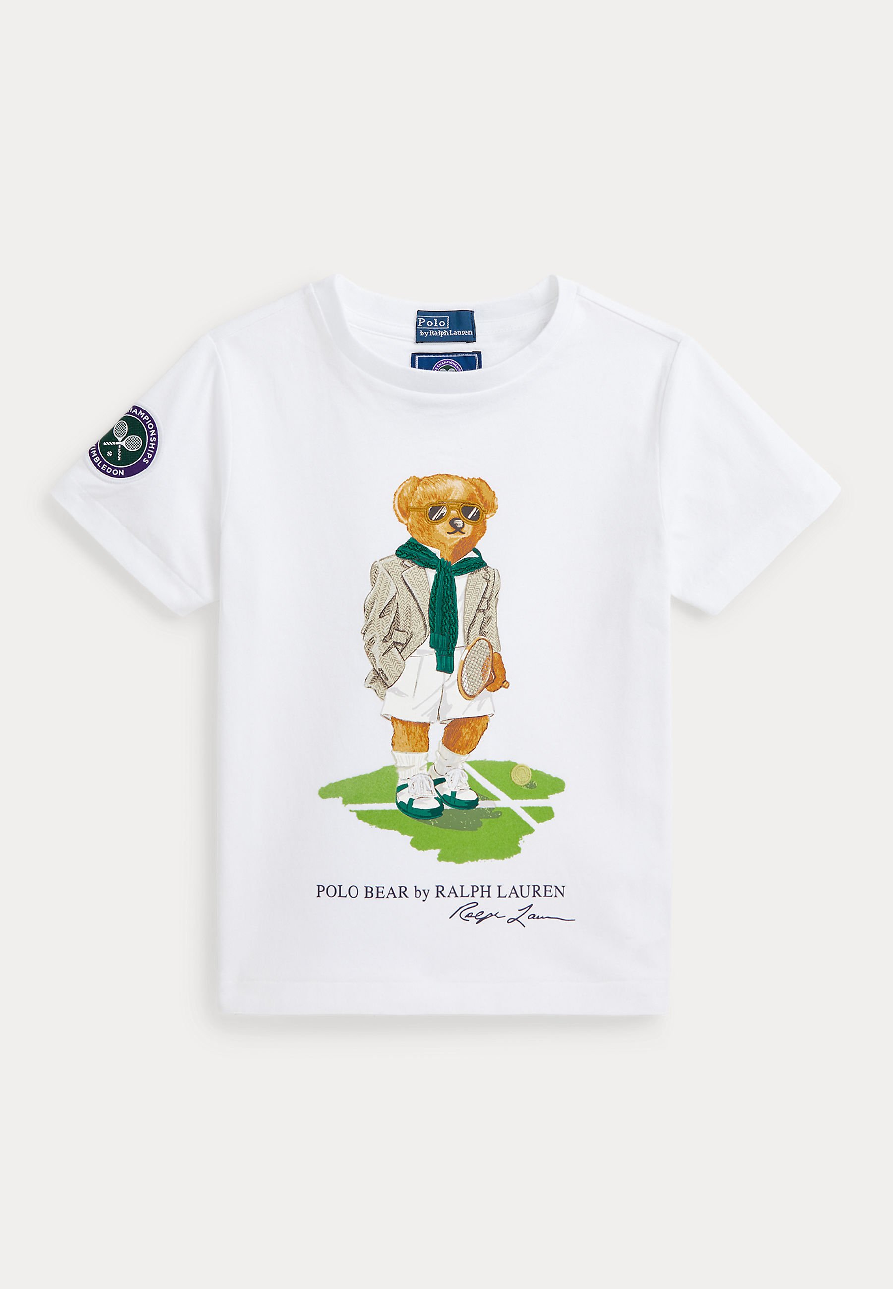 Polo Ralph Lauren WIMBLEDON POLO BEAR COTTON TEE Print T-shirt