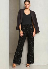 Lipsy REGULAR FIT WIDE  - Pantaloni - black