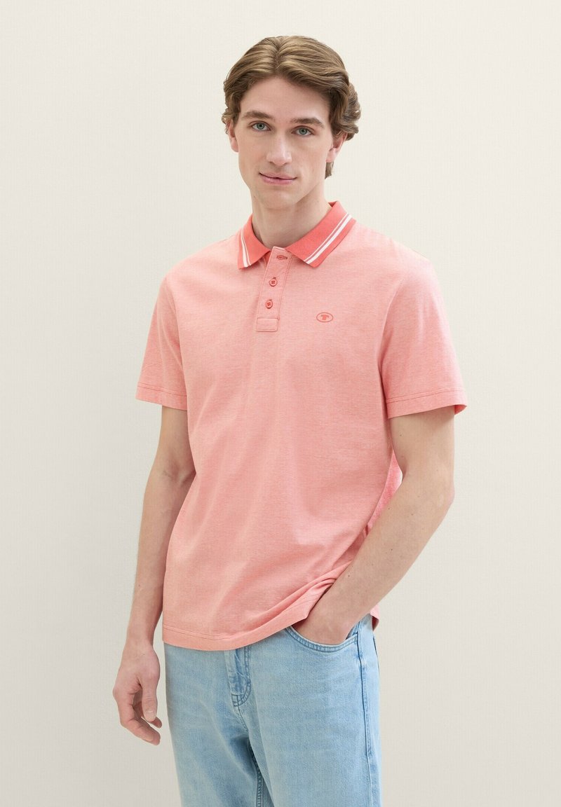 TOM TAILOR Poloshirt - flamingo flower white stripes