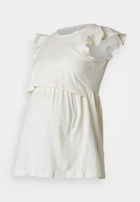 MAMALICIOUS MLERICA JUNE CAP - Trükipildiga T-särk - whitecap gray