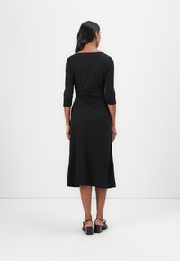 TOM TAILOR DRESS WITH KNOT - Jersey dress - deep black