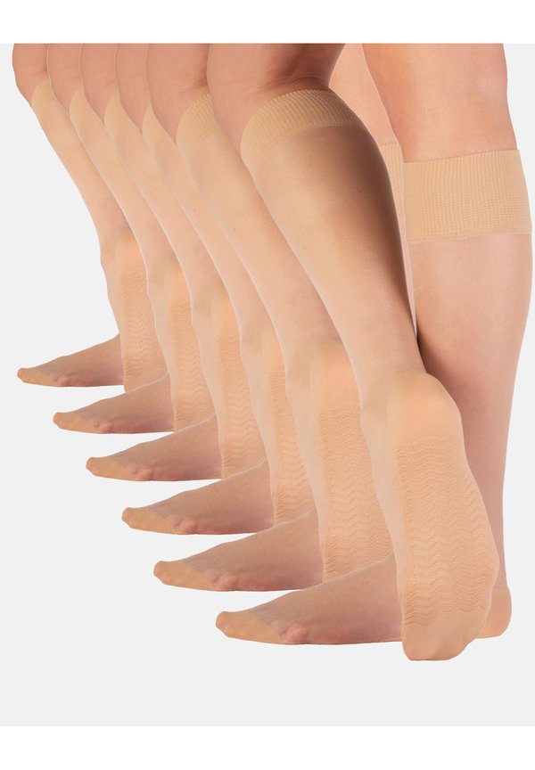 KNEE-HIGH SOCKS WITH MICROFIBER MASSAGE SOLE20 - Kniestrümpfe - nude