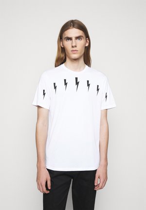 HALO BOLTS - Print T-shirt - white/black