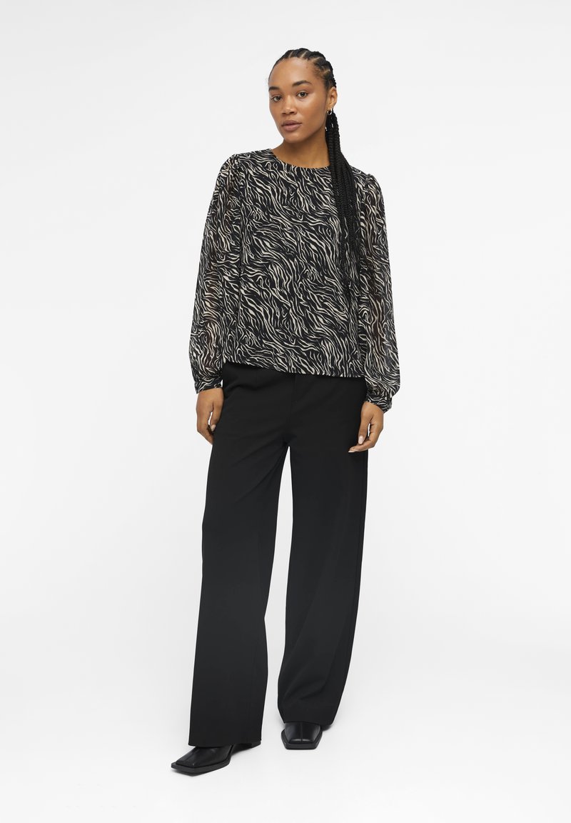 Object OBJMILA LS NOOS - Blusa - black