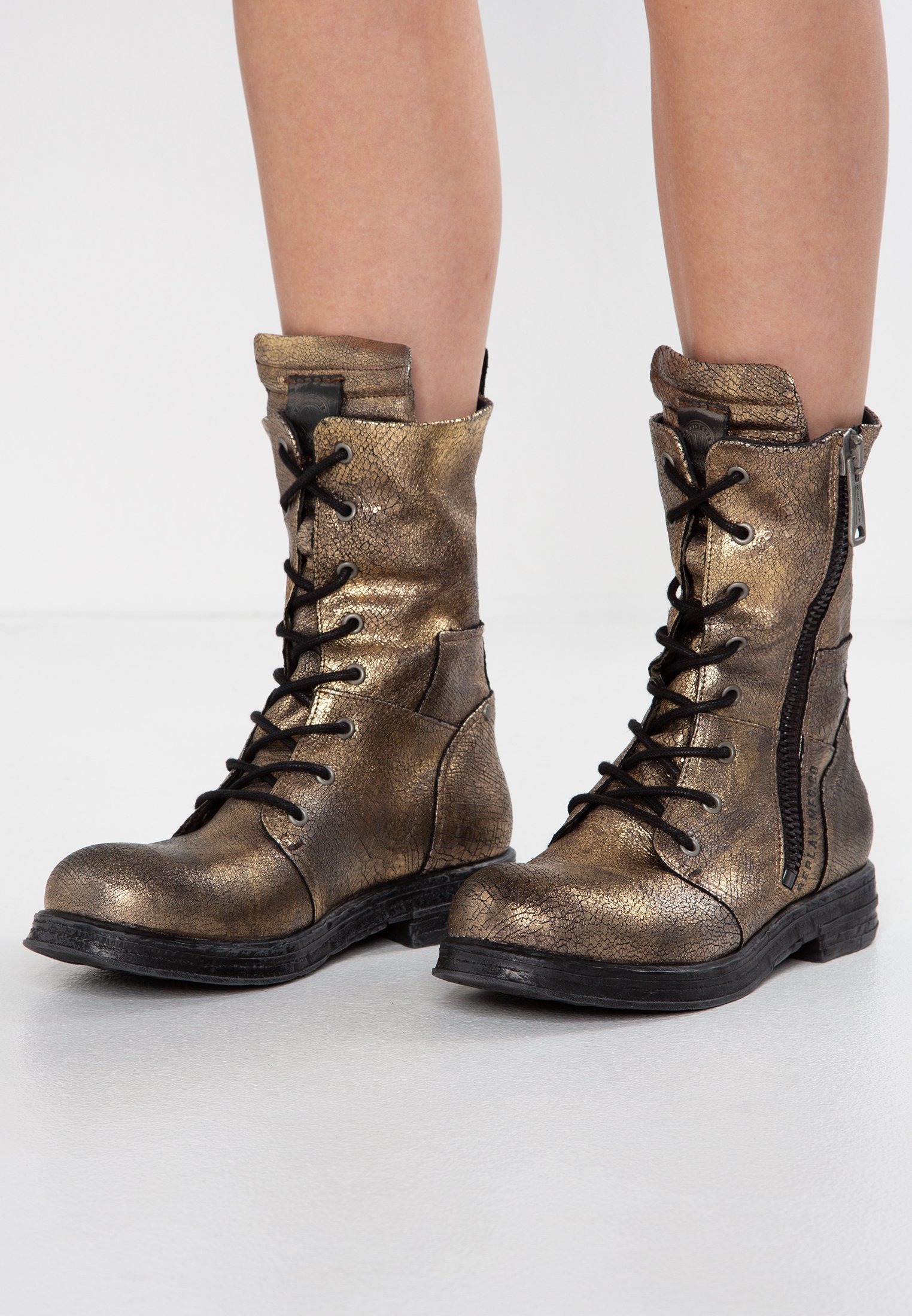 Replay Footwear | EVY lace up leather boots Black - Womens - The Apollo