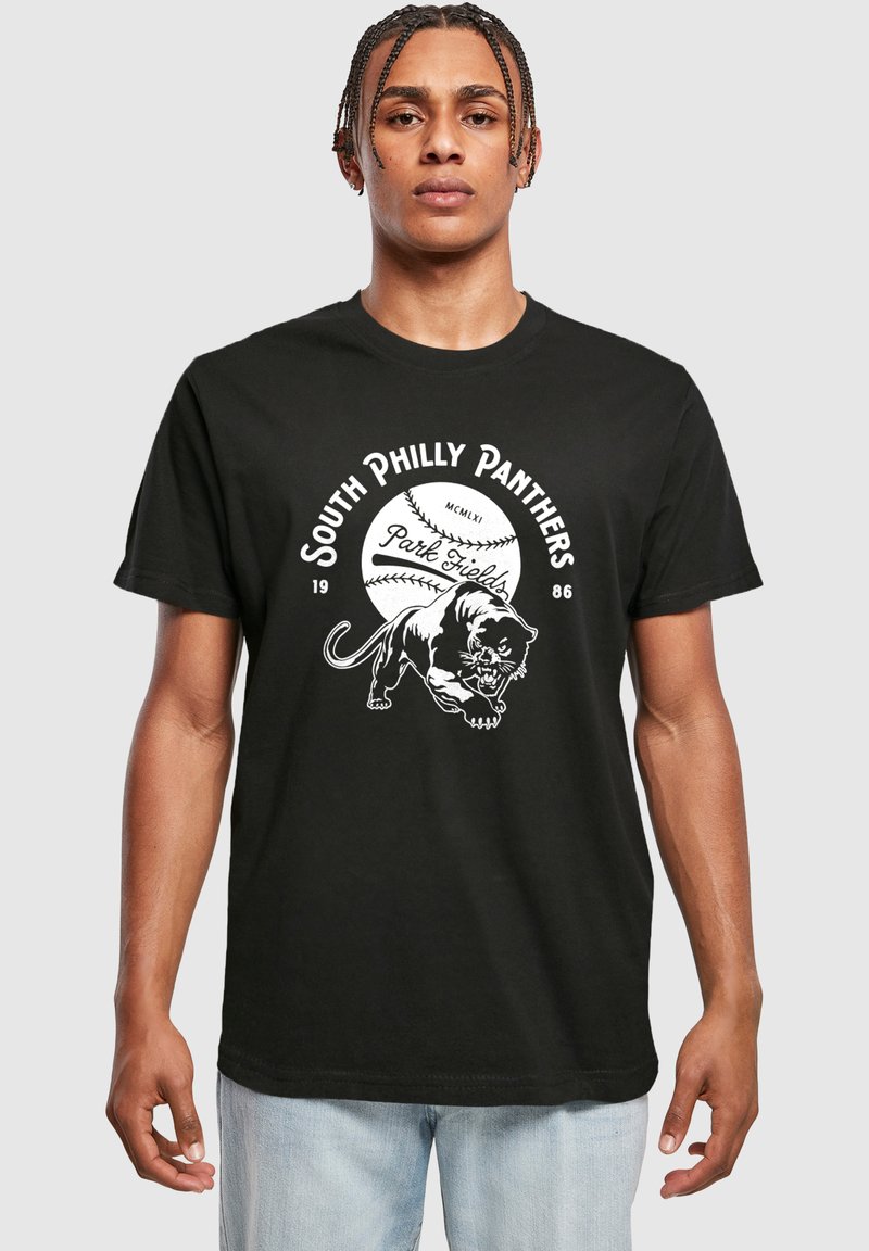 Merchcode PARK FIELDS-SOUTH PHILLY PANTHERS - T-shirts med print - black