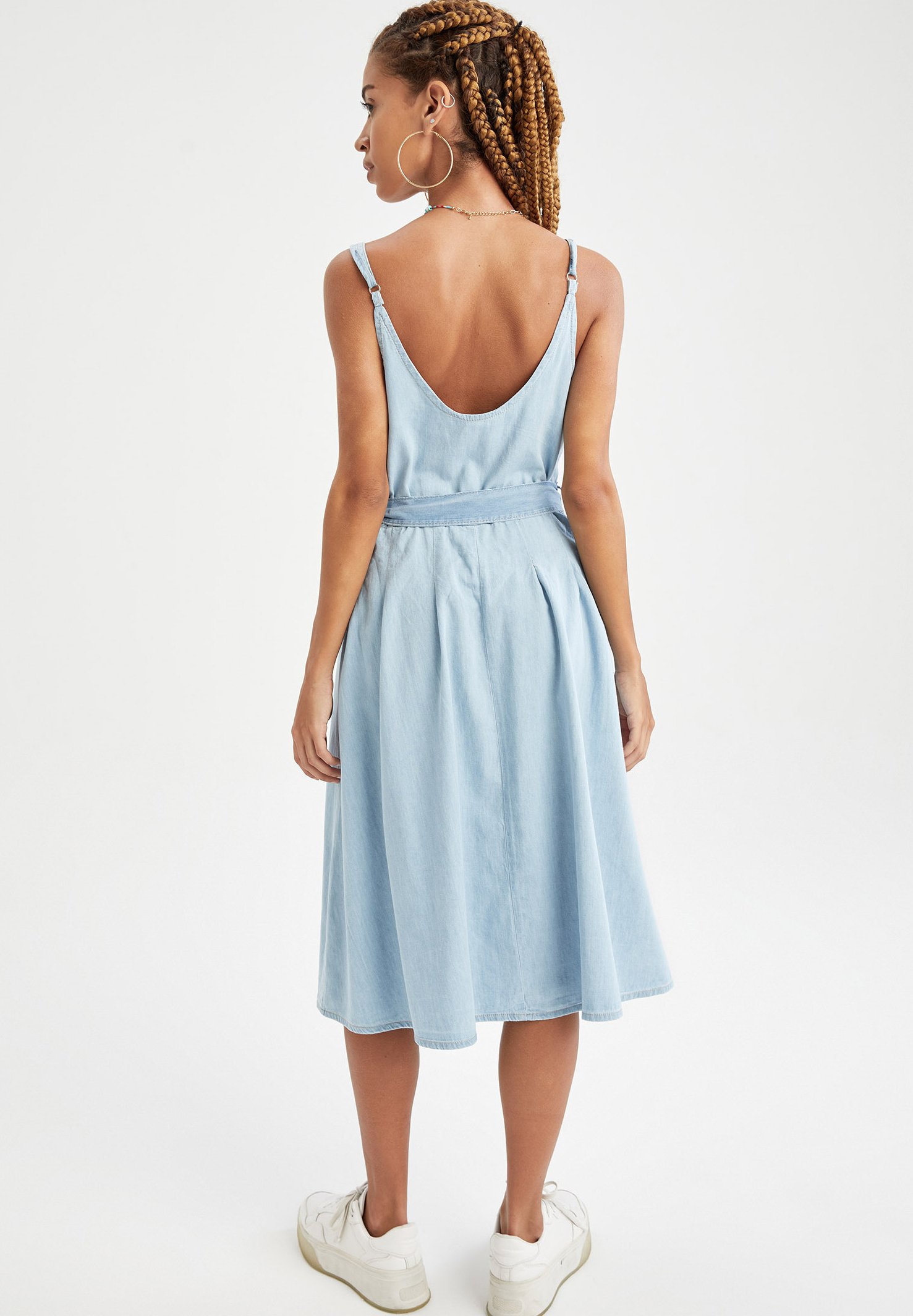 DeFacto Denim dress - blue/blue denim 