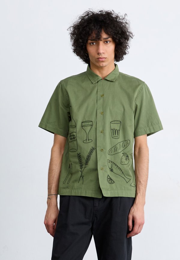 LIGHT PICNIC SHORT SLEEVE SHIRT - Shirt - olive