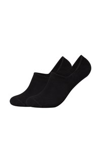 Schwarze Baumwollsocken mit einem niedrigen Schnitt, die eine glatte Textur und keine sichtbaren Muster aufweisen. Geeignet für die Freizeit.