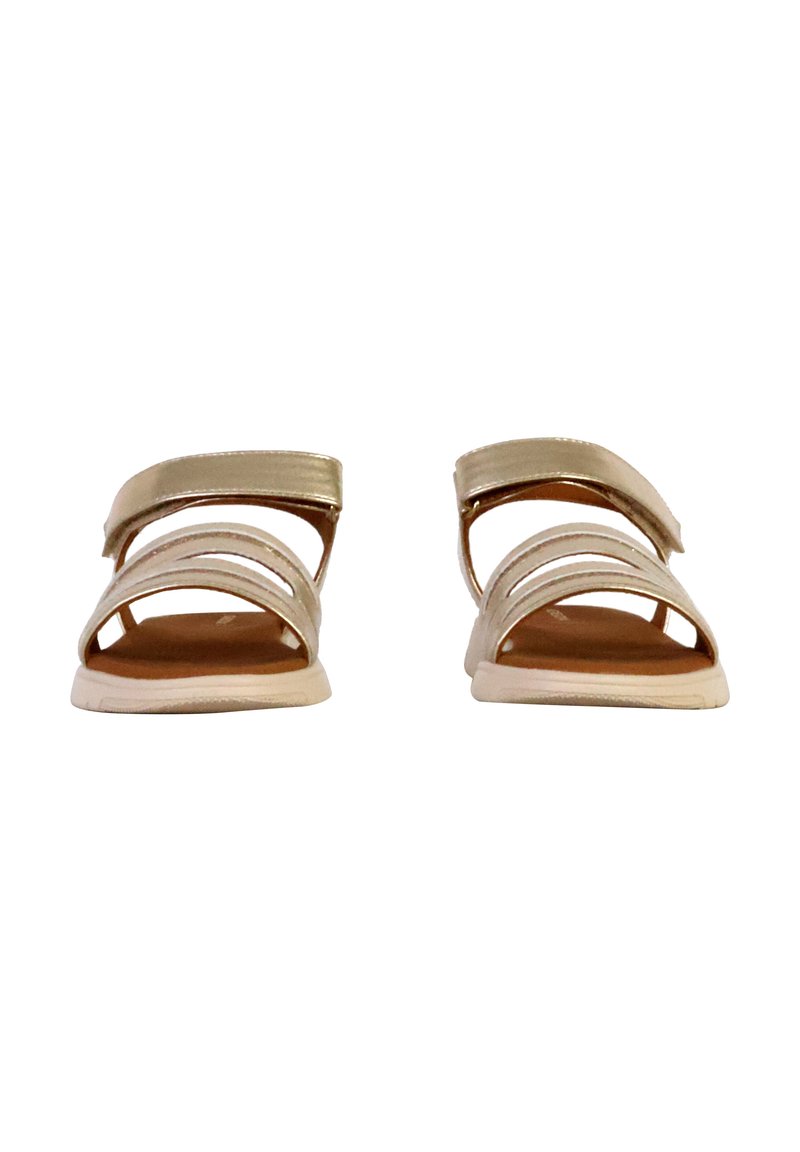 Geox Dandra Sandals Geox® DANDRA WOMAN: Camel/Light Gold Flat