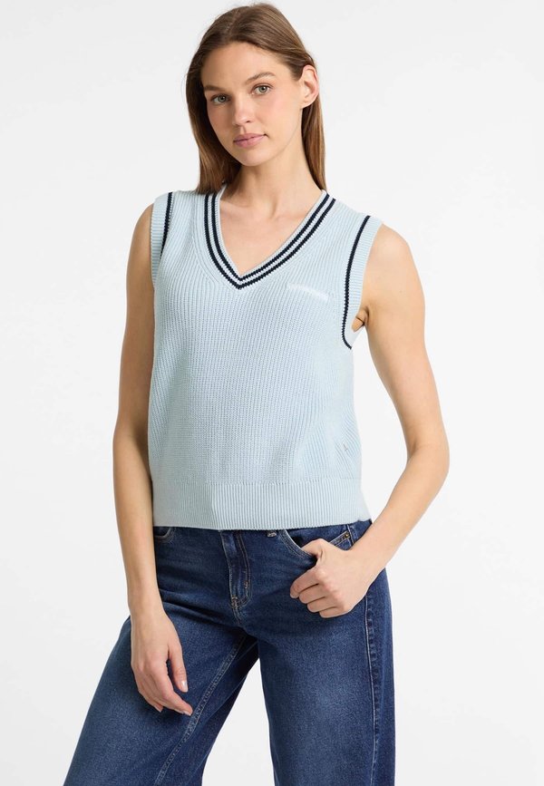 Strickpullover - himmelblau