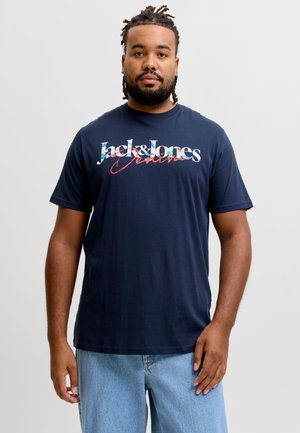 Jack & Jones, JJTOM TEE CREW NECK - Tričko s potlačou - navy blazer