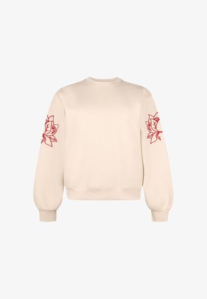 Miss Etam, FILOU SWEATER EMBRO PL - Sweater - multi light sand ruby red