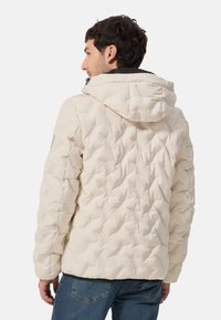 CASH-MERE CASH-MERE PADDED JACKET MIT KAPUZE - Vinterjacka - off white