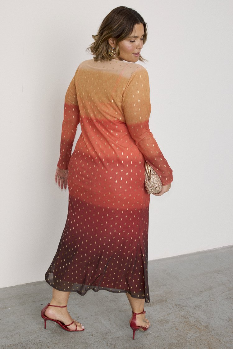 Never Fully Dressed SUNSET DRESS - Maxi dress - orange - Zalando