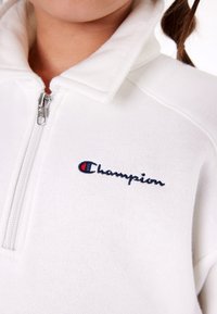 Champion ICONS HALF ZIP - Polo krekls - off-white