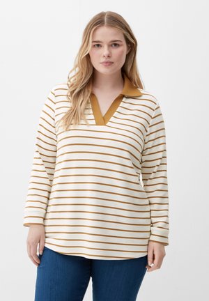 MIT RIPPSTRUKTUR - Sweatshirt - ecru