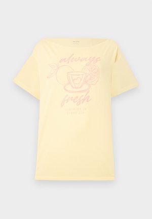 Hollister Co., CORE TEE - Μπλουζάκι με στάμπα - yellow