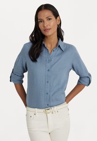 Lauren Ralph Lauren TISSUE LINEN SHIRT - Užsagstoma palaidinė - pale azure