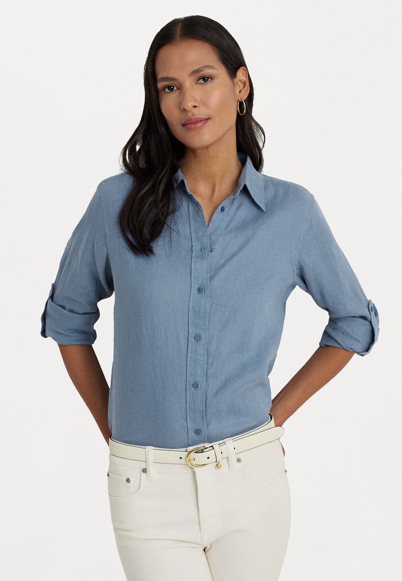 Lauren Ralph Lauren - KARRIE LONG SLEEVE SHIRT - Overhemdblouse - pale azure, Vergroten