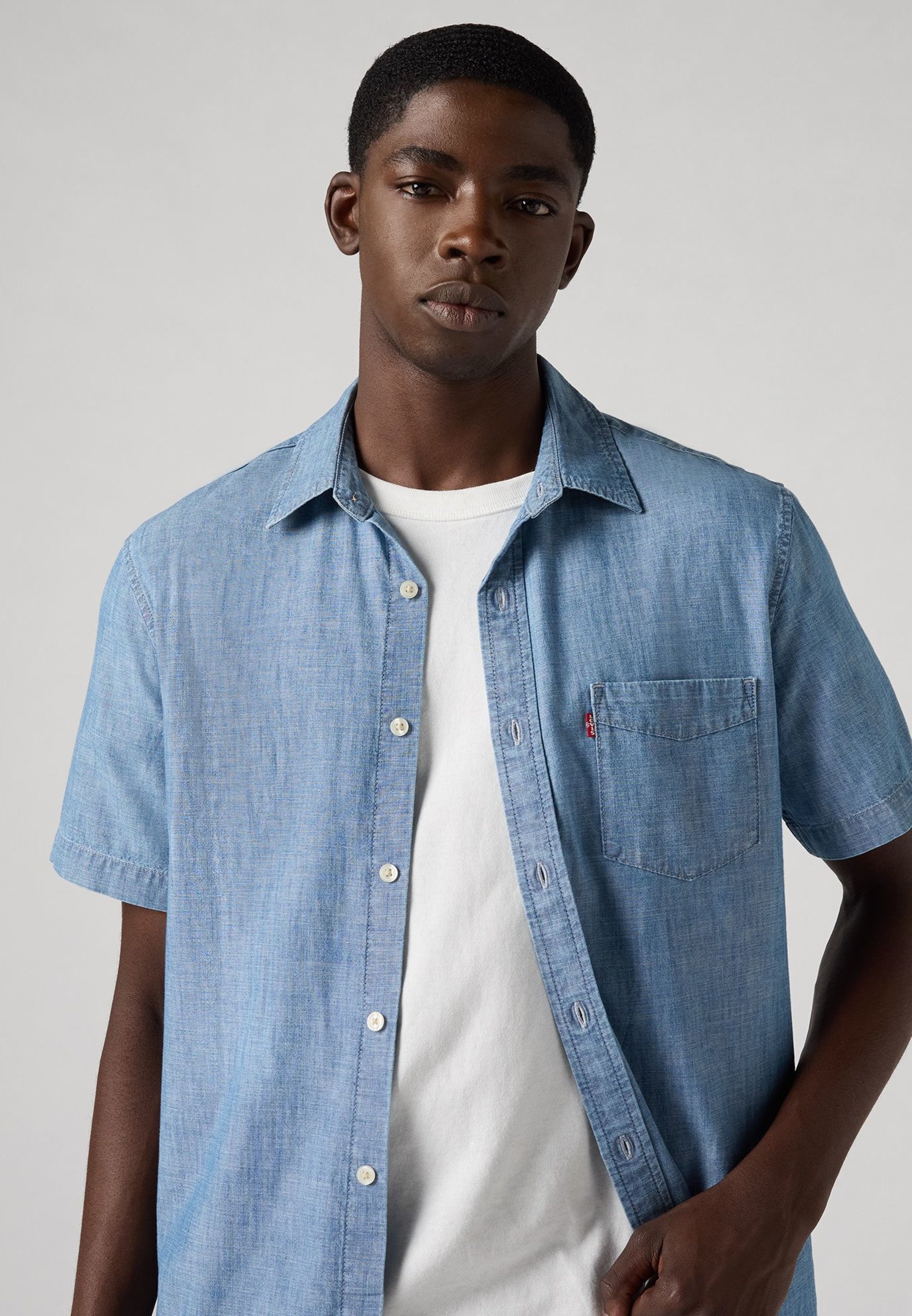 Levi's® SUNSET - Shirt - sebastian chambray light/blue denim
