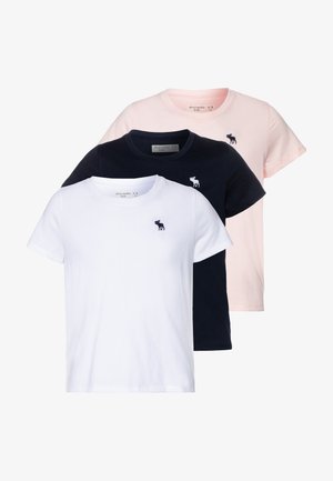 CORE CREW 3 PACK - T-shirt basic - navy/pink/white