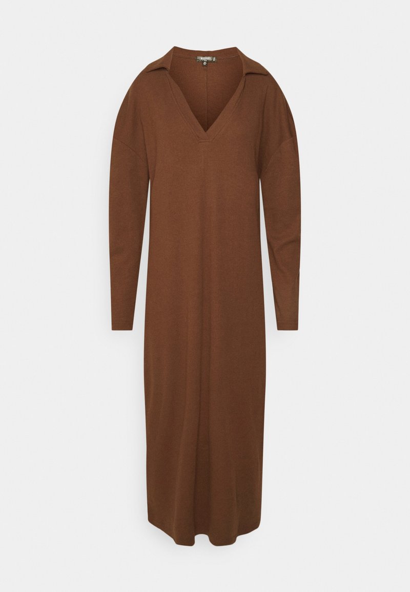Missguided Tall Gebreide jurk donkerbruin