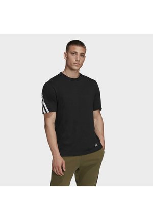 adidas Performance, T-shirt con stampa - black