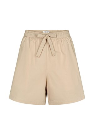 Beežid põlveni ulatuvad lühikesed püksid, millel on elastne vöökoht ja ees reguleeritav kangast nöör, valmistatud kergest puuvillasegust kangast.