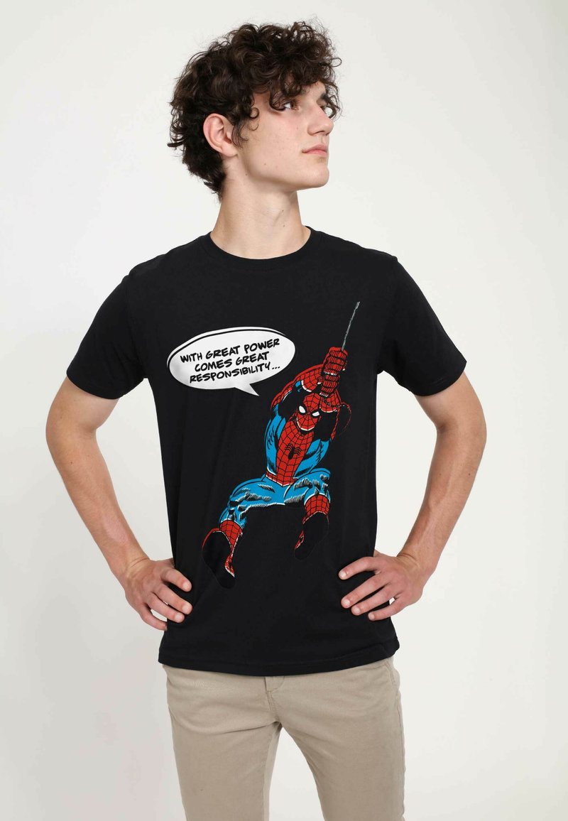 T-Shirt Marvel Spiderman Homme - Bleu Taille M - État Correct