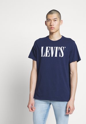 RELAXED GRAPHIC TEE - T-shirt con stampa - serif dress blues