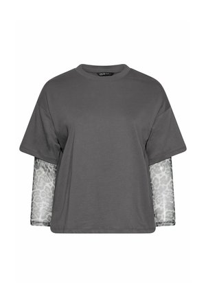 Yours Clothing, PLUS SIZE CASUAL TOPS - T-shirt à manches longues - dark grey