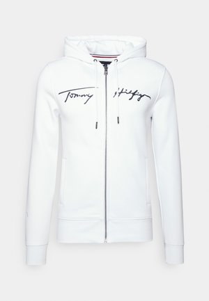 Sweater met rits - white