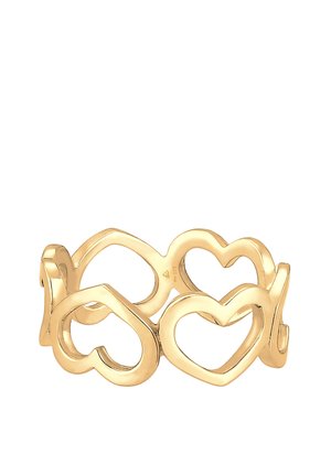 Elli HEART CHAIN - Ring - gold-coloured