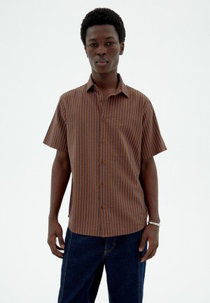 TOM  - Shirt - brown stripes