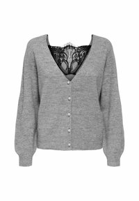 ONLADELE MIX REVERS - Cardigan - light grey melange