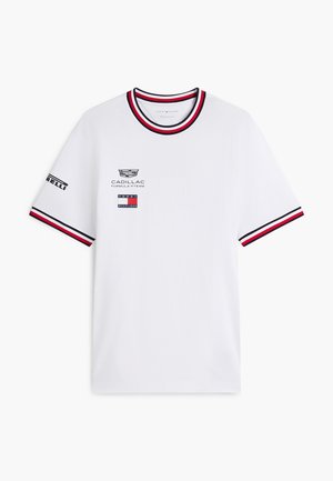 Tommy Hilfiger TH X CADILLAC FORMULA 1 TEAM REPLICA TEE UNISEX - Tricou cu imprimeu - white