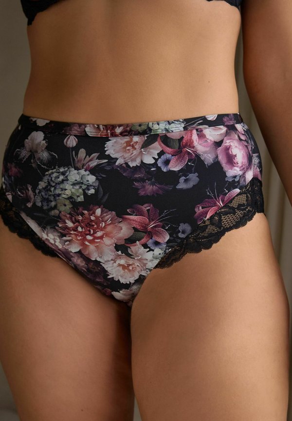 2 PACK - Slip - floral print plum
