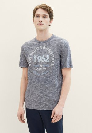 MIT LOGO - Print T-shirt - dark blue stripe
