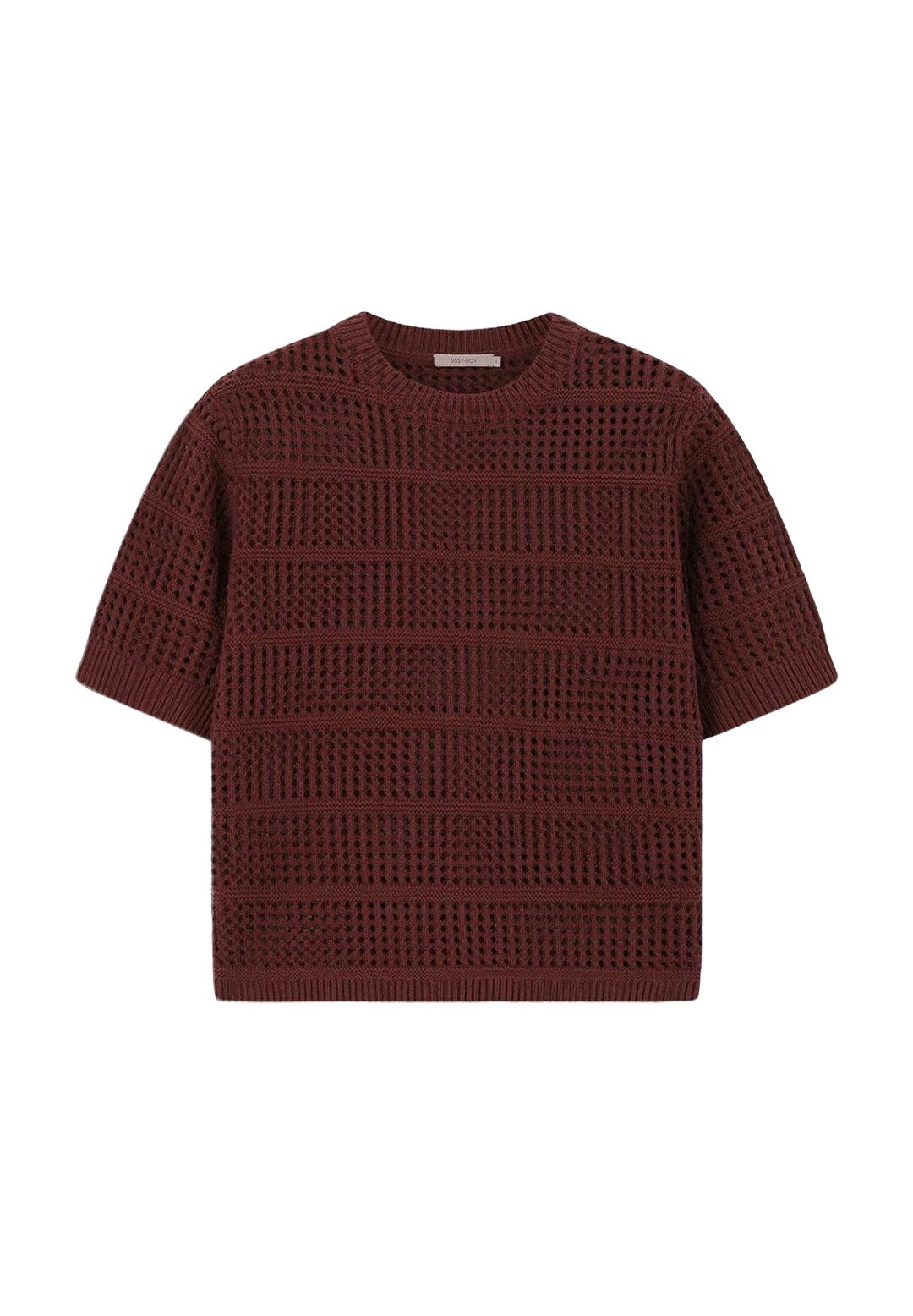 Sissy-Boy MIT KURZEM ARM T-shirt print d rood/donkerrood