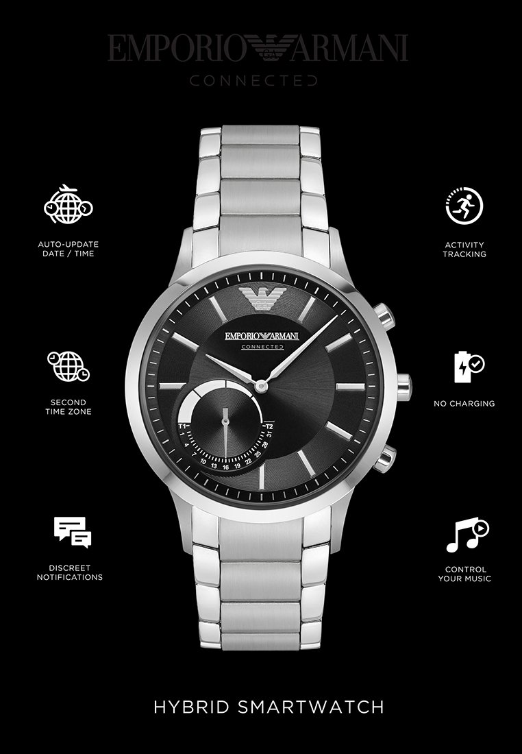 Emporio Armani Connected Horloge - silver-coloured/zilverkleurig -  Zalando.nl