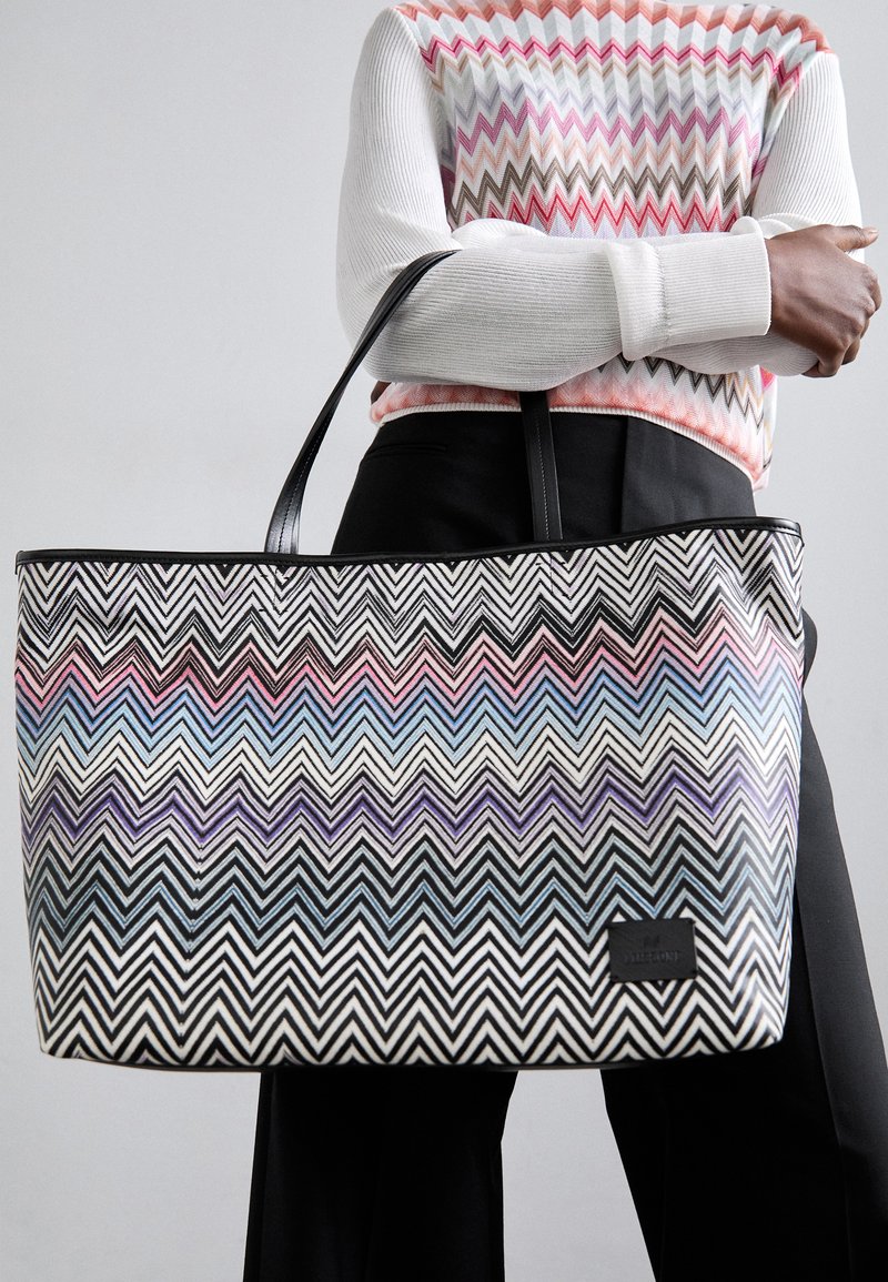 Missoni SHOPPING MEDIUM - Tote bag - multicolor/nero