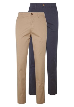 2 PACK - Chinos - beige/navy blazer