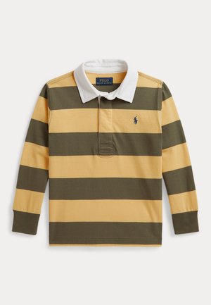 Polo Ralph Lauren, THE ICONIC RUGBY SHIRT - Polo majica - beach yellow/cruise olive
