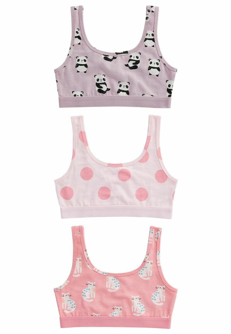 Next 3 PACK CROP - Top - pink panda character