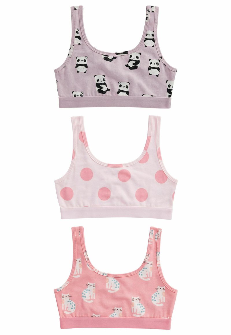 Next - 3 PACK CROP - Top - pink panda character, Povećaj