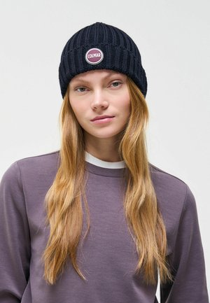 Colmar Originals, COLMAR ORIGINALS UNISEX RIB-KNIT HAT WITH TURN-UP - Berretto - dark blue